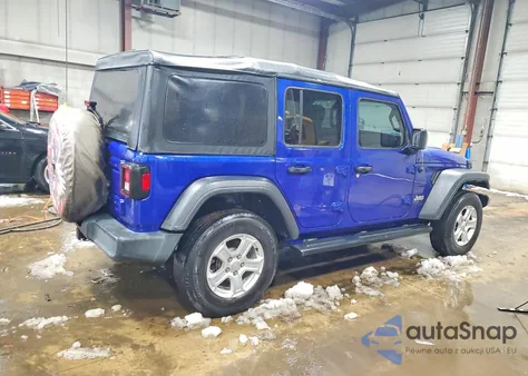 2019 Jeep Wrangler Unlimited Sport z USA, uszkodzony, nr VIN 1C4HJXDG1KW638595